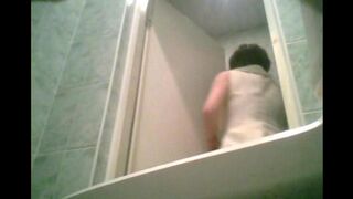 A hidden camera in the toilet captures a graduate peeping - Eporn