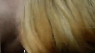 Winter street blowjob with a cute girl in stockings - Eporn