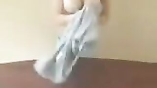A chick with big milk teaches the master class of intimate skills