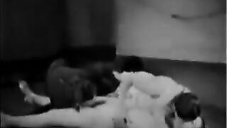 Nostalgic porn from the 1930's with a hot threesome scene