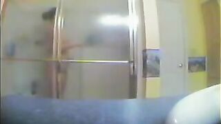 A girl showered not knowing there was a hidden camera