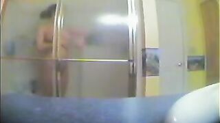 A girl showered not knowing there was a hidden camera