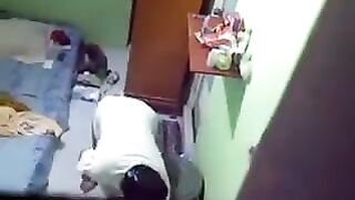 A hidden camera was secretly set up in the girl's room at the hostel