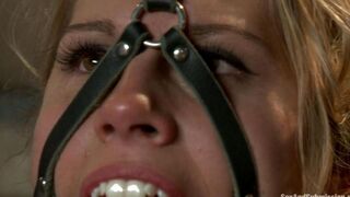A girl is tied up and humiliated by her dominant mistress