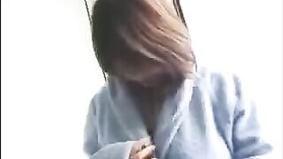 A Korean virgin with huge tits gets fucked and shows her talent
