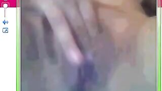 A huge pussy was shown just next to the camera in the chat