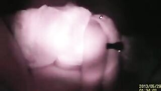 Sex with neighbors through the wall hole