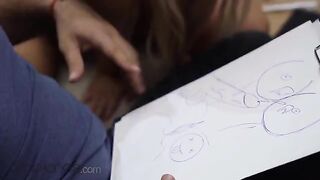 The teacher fucked the young girl hard in a steamy encounter