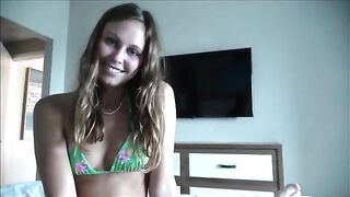 The step daughter tried to escape from a man on vacation