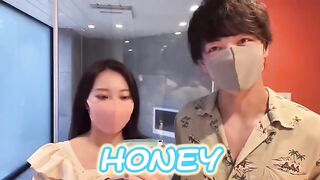Japanese guy’s slippery handjob and intense sex in doggy style