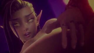 The hot woman Elaisha fucks hard in 4K with ultra settings