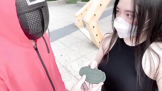 Squid game adult version with a hot Chinese girl getting fucked hard