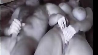 A fat woman was recorded in a steamy hidden camera scene