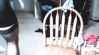 The guy was very excited when he wore women's clothes
