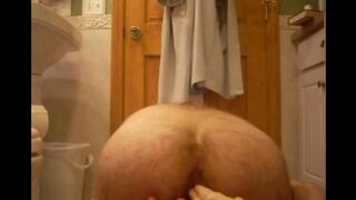 Rubber cock for my ass hole - homemade porn