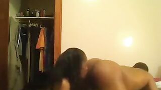 I punished the guy for disobedience with a strapon on the bed