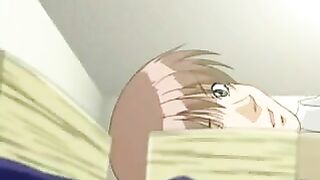 The captivating eye of the hentai girl will captivate you, and then she will make a blowjob