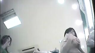 The hidden camera at the checkout captures girls' skirts