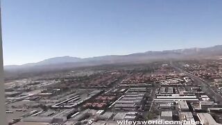 A blowjob with a stunning view from Olga, showcasing her skills on the balcony