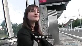 Brunette girl agreed to have sex for money