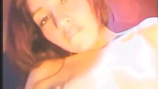 The girl was heavily fucked by a powerful vibrator in all holes
