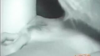 The guy licked the hairy pussy of his sleeping sister, an intense scene