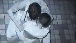 He lowered his pants and began to fuck a girlfriend
