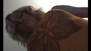 First creamy scene for the young blond Ellie Louise