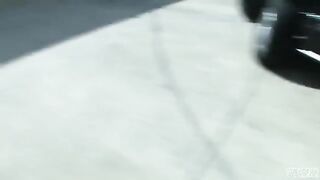 Blonde floozie Blair Summers gets banged on the parking lot for money