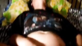 A cute girl has sex with a young man on camera