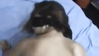 A girl with a crooked back can reach deep into the hands