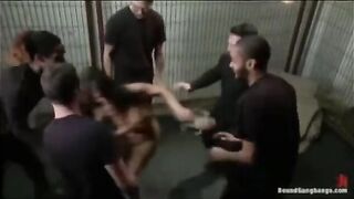 A defenseless girl was mocked by five men, forced into rough acts against her will