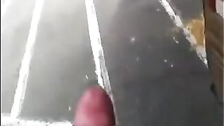 A guy just does not control his cock when he walks on the street