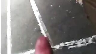 A guy just does not control his cock when he walks on the street