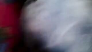 A guy masturbates on the riser while a woman is passing by