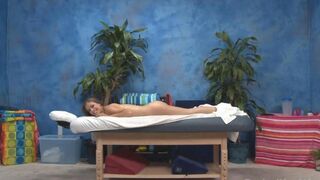 Massage erotic for a young girl with sexy small tits