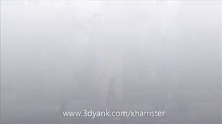 Anime woman fucks two big monsters, her body is destroyed in this hot scene