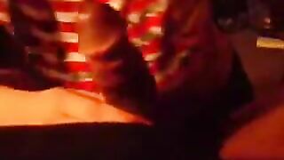 The sexy girl made a blowjob at home for her boyfriend
