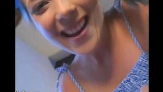 The small babysitter with natural tits gets a great dick in her tight ass
