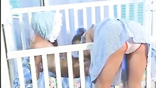 The small babysitter with natural tits gets a great dick in her tight ass