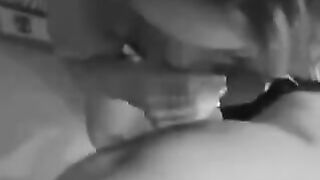 The girl is not shy about sucking cock and jizz