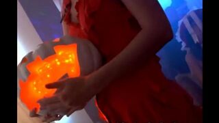 Student party turned Halloween orgy, featuring the hottest college group sex
