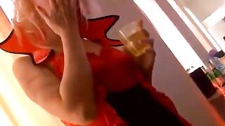 Student party turned Halloween orgy, featuring the hottest college group sex