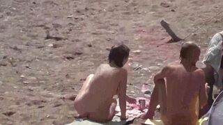 Bathing in the sea completely naked is very pleasant, especially on hot days