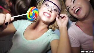 The woman did not lag behind in fucking with several guys
