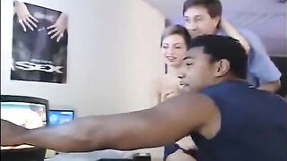 Babe was fucked by two guys for the sake of listening
