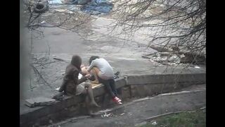 The guy captured intimate moments of a girl on the street
