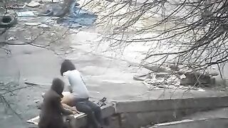 The guy captured intimate moments of a girl on the street