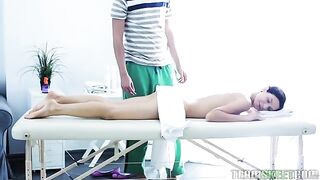 A hairy cunt gets fucked hard in this intense scene