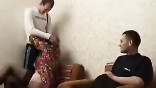 A drunken mother was having sex with her son and his friend